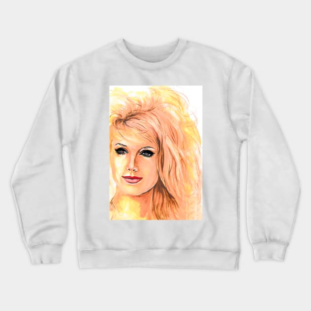 Blonde Goddess Crewneck Sweatshirt by Svetlana Pelin